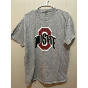 Ohio State Shirt Men's Large Gray Short Sleeve Top Of The World 634‎